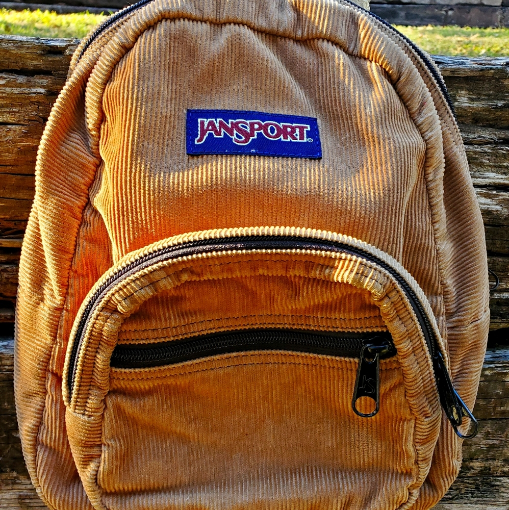Jansport corduroy backpack